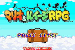 Mario & Luigi RPG Title Screen